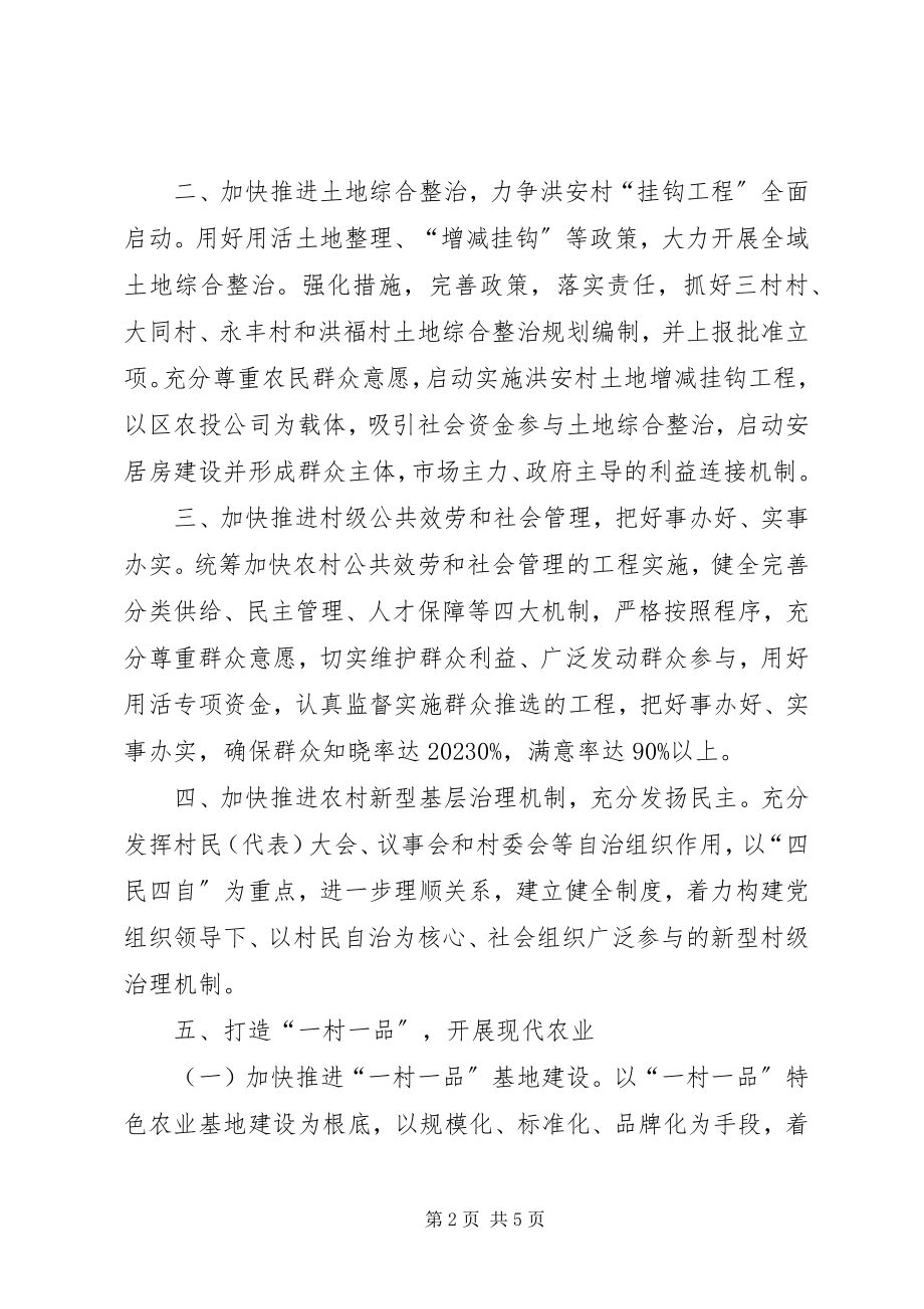 2023年镇贯彻落实区委农村工作会议精神工作汇报.docx_第2页