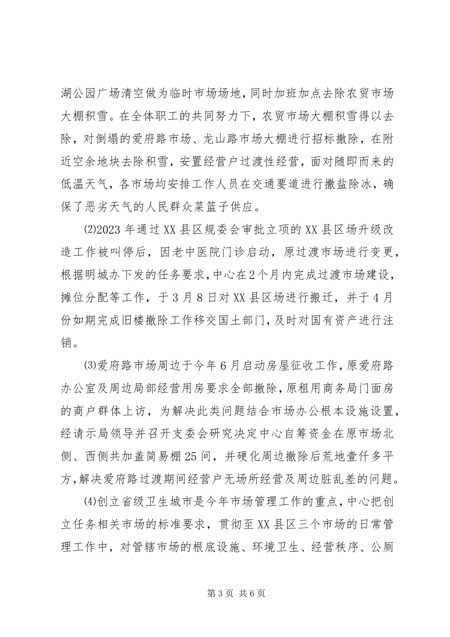 2023年市场管理服务中心工作总结暨工作计划.docx_第3页