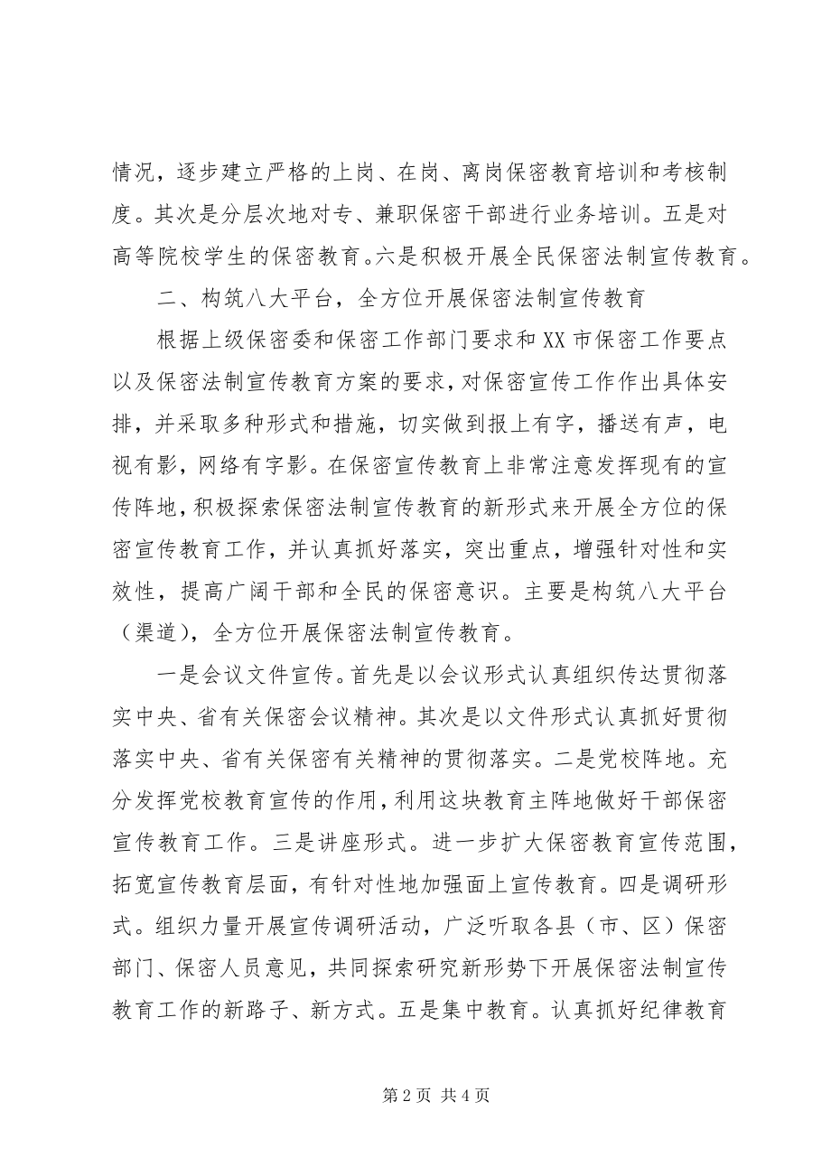 2023年强势推进保密法制宣传教育工作.docx_第2页