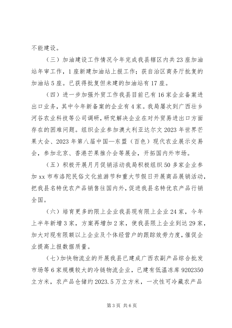 2023年乡镇商务局年度工作总结和工作计划.docx_第3页