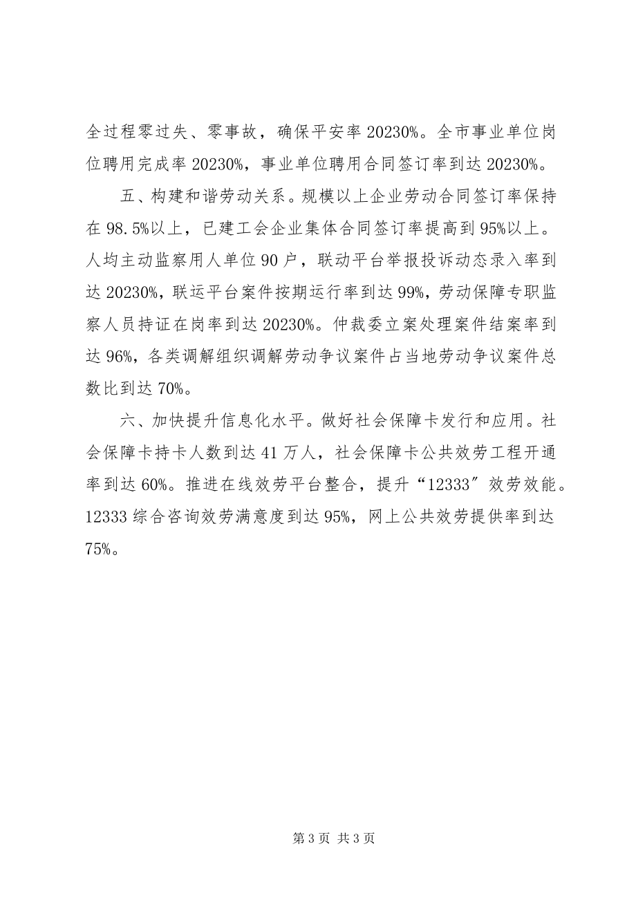 2023年人力资源和社会保障事业发展工作计划.docx_第3页