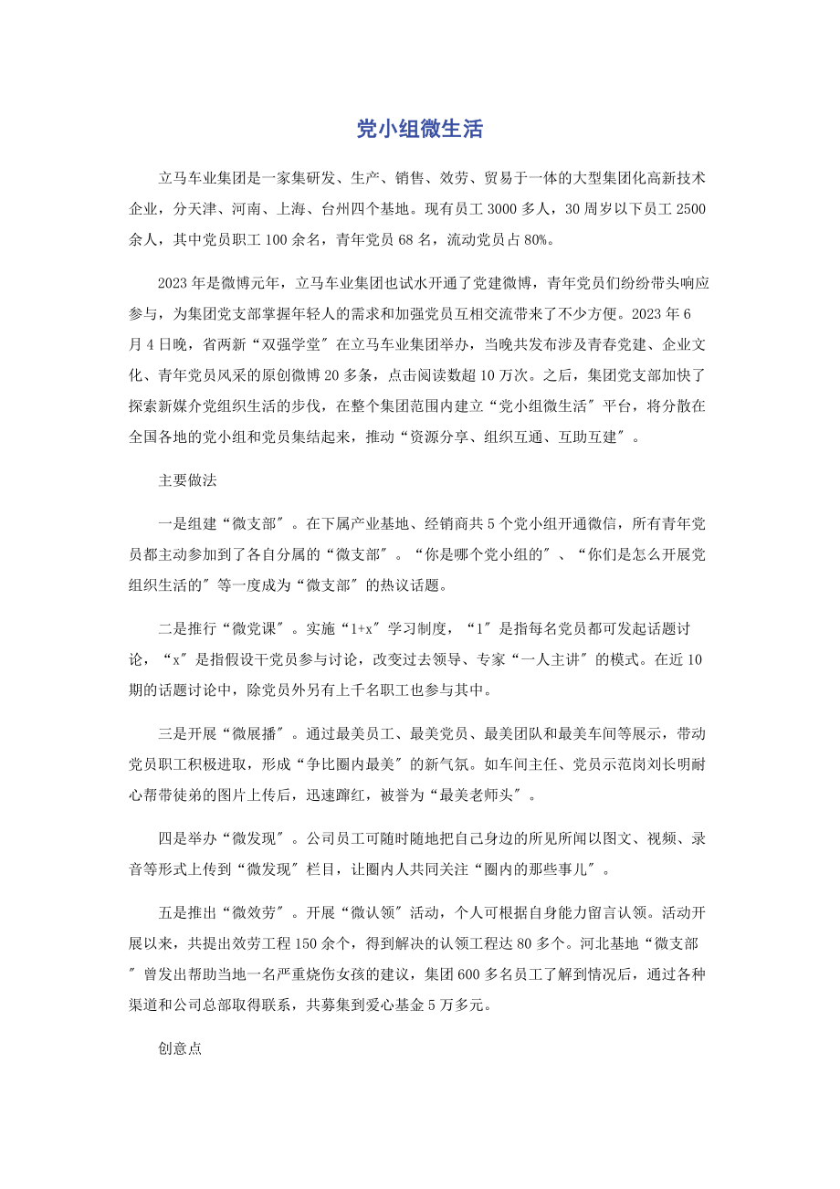 2023年党小组微生活2.docx_第1页