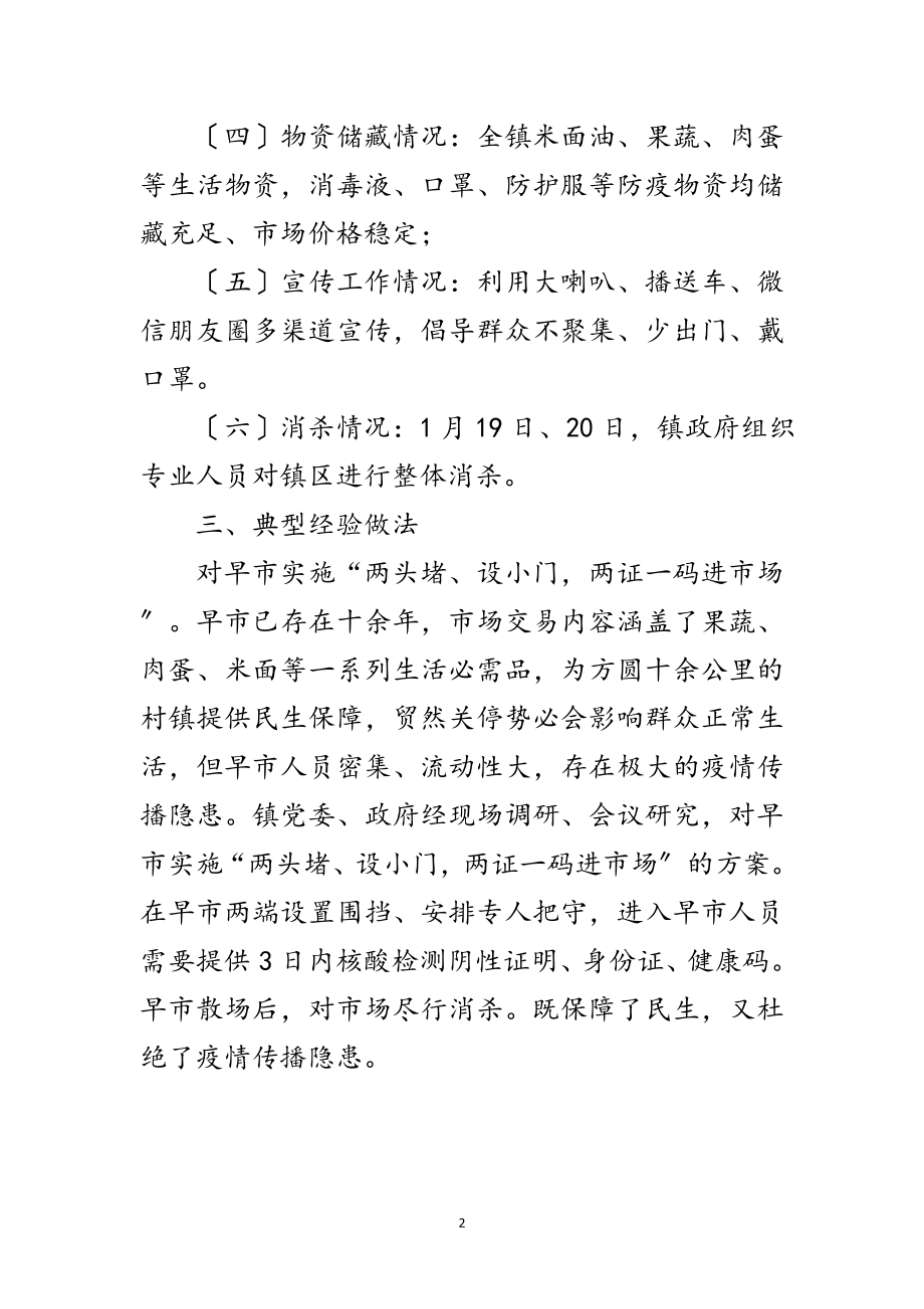 2023年镇疫情防控年度工作总结范文.doc_第2页