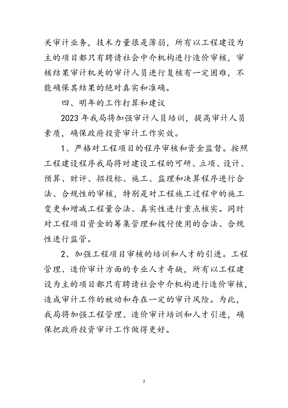 2023年年度投资审计工作总结范文.doc_第2页