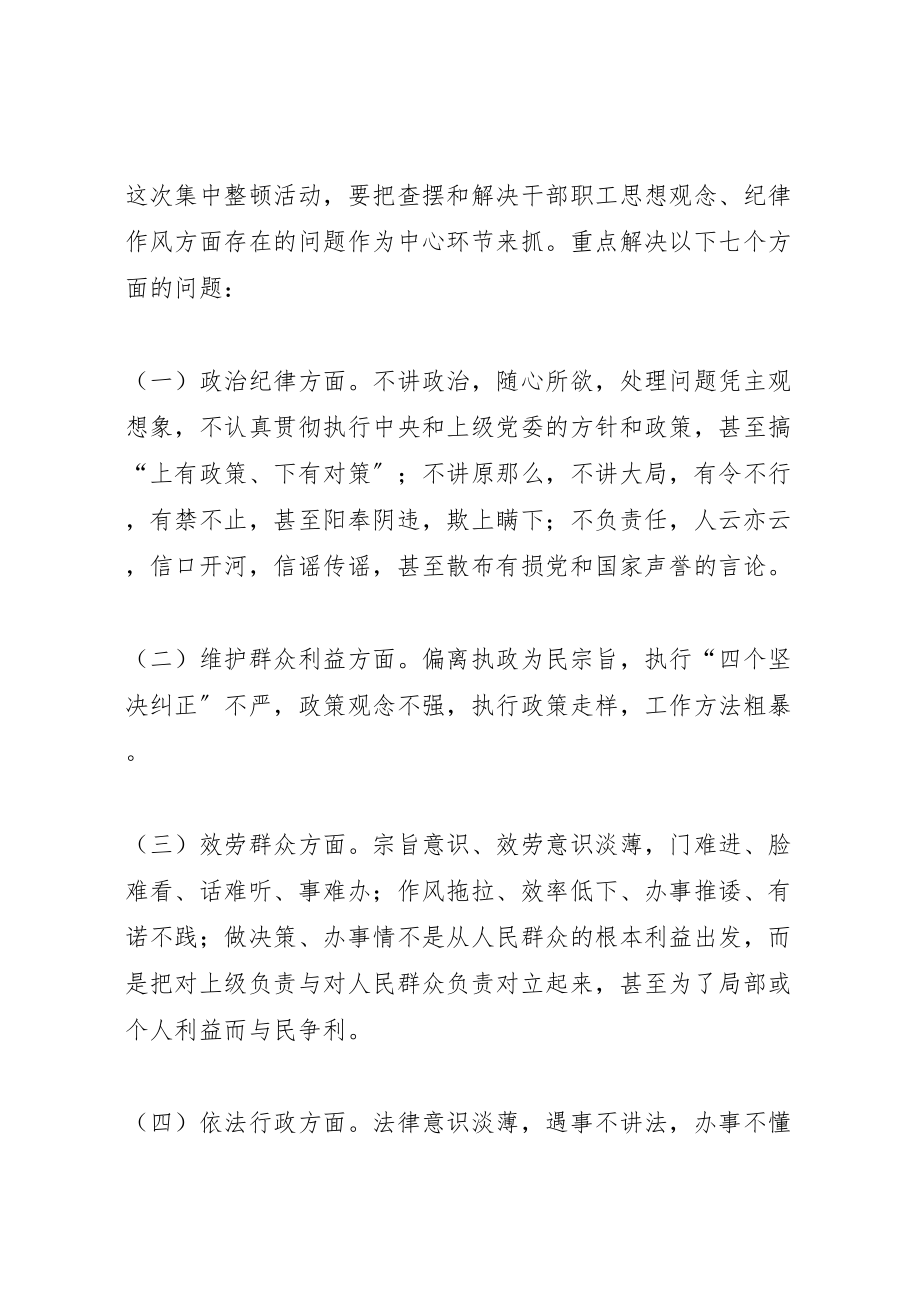 2023年科技局作风纪律集中教育整顿活动的实施方案 .doc_第3页