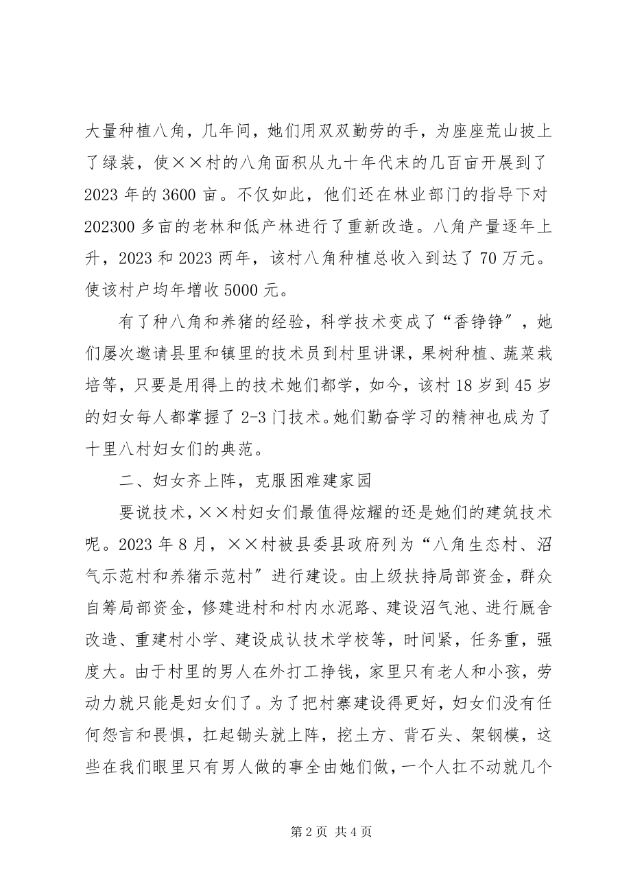 2023年妇女工作先进集体事迹材料.docx_第2页