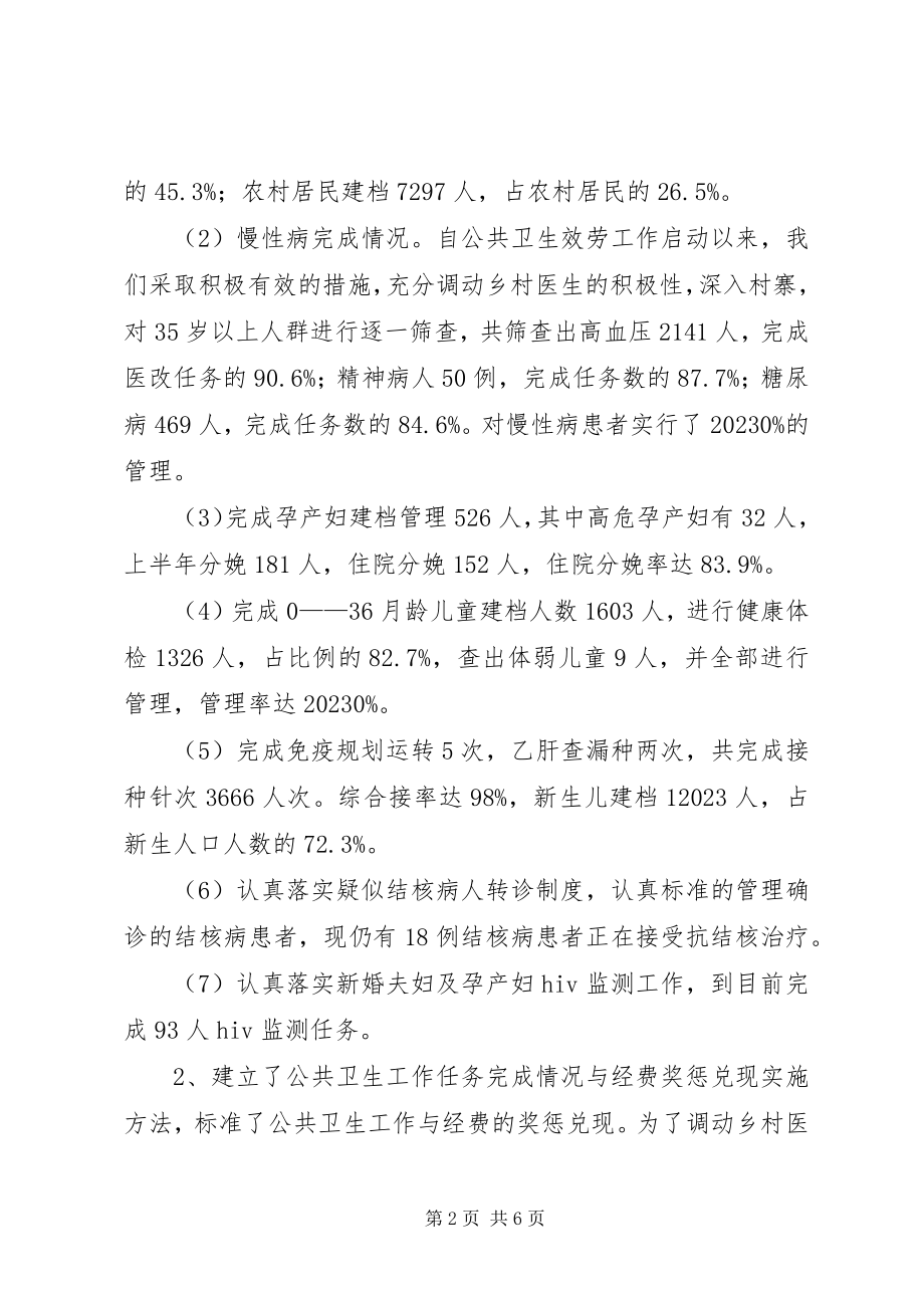 2023年卫生院半年总结.docx_第2页