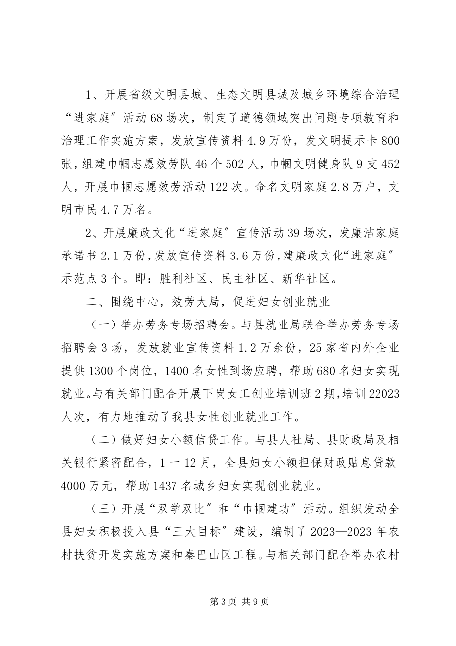 2023年县妇联年终工作总结.docx_第3页