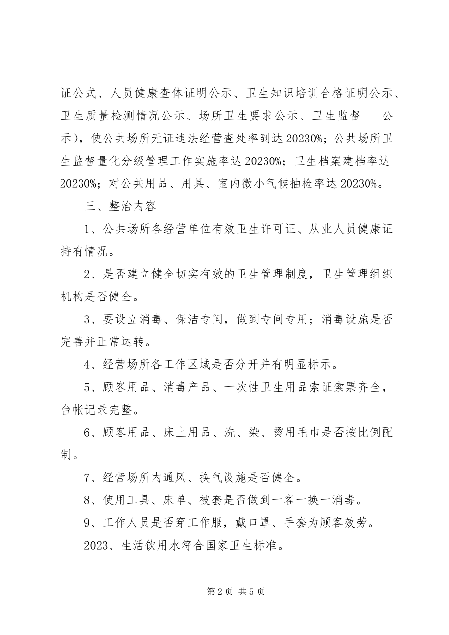 2023年卫生局公共场所卫生整治方案.docx_第2页