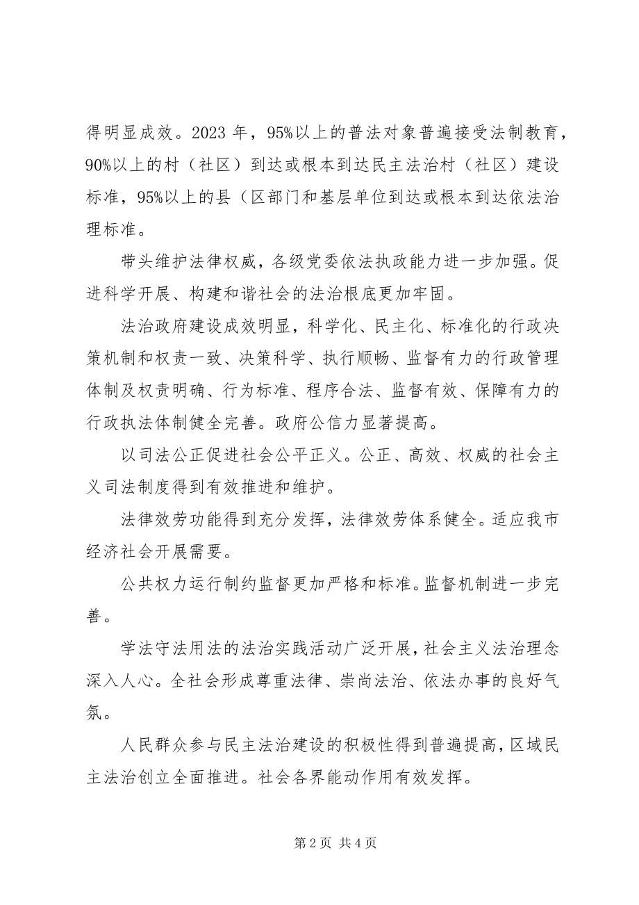 2023年普法办依法治市工作计划书.docx_第2页