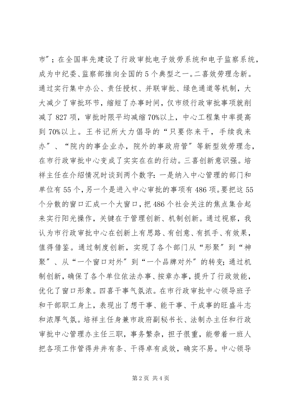 2023年市长在行政中心建设视察会致辞.docx_第2页