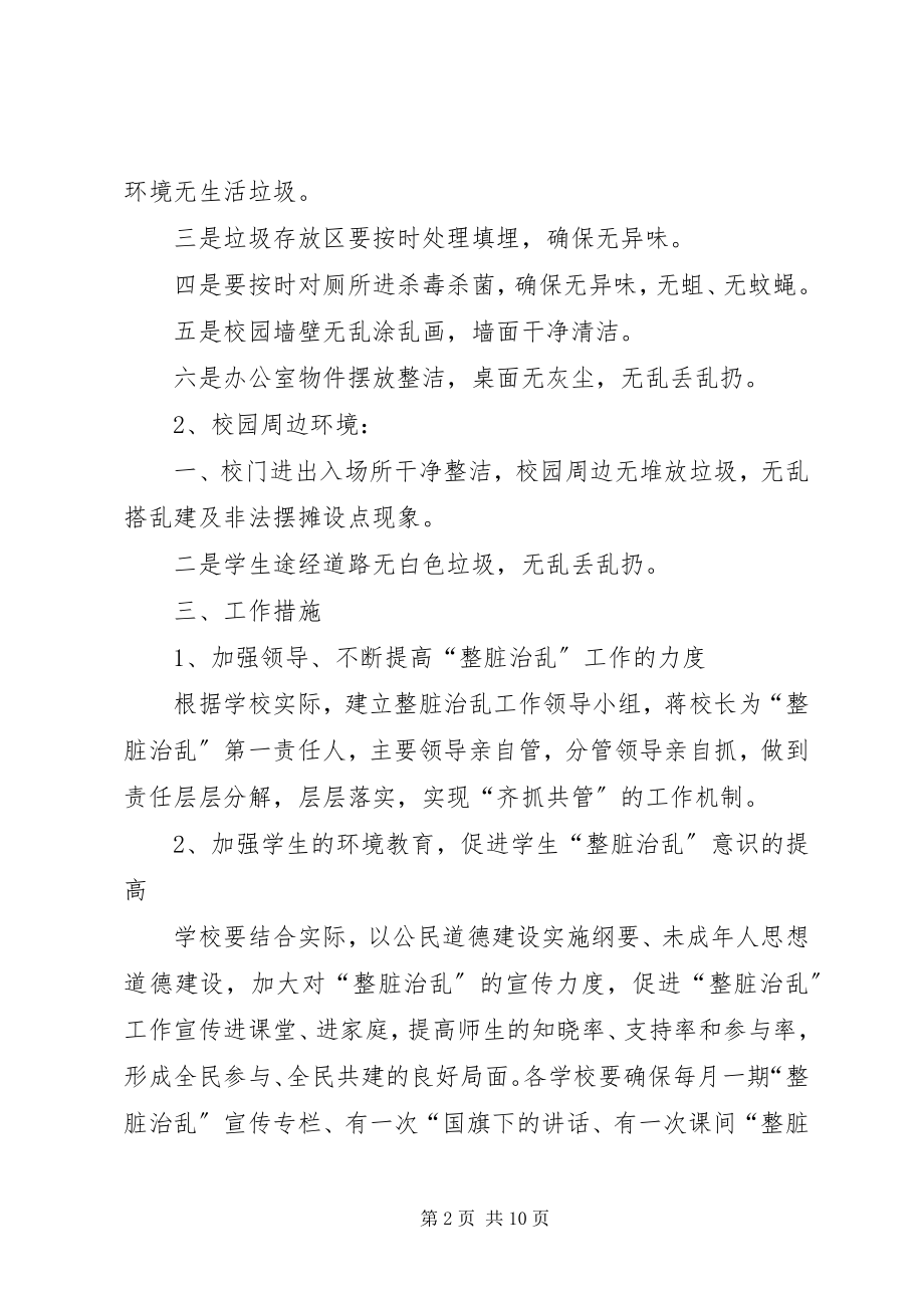 2023年学校整脏治乱工作总结.docx_第2页