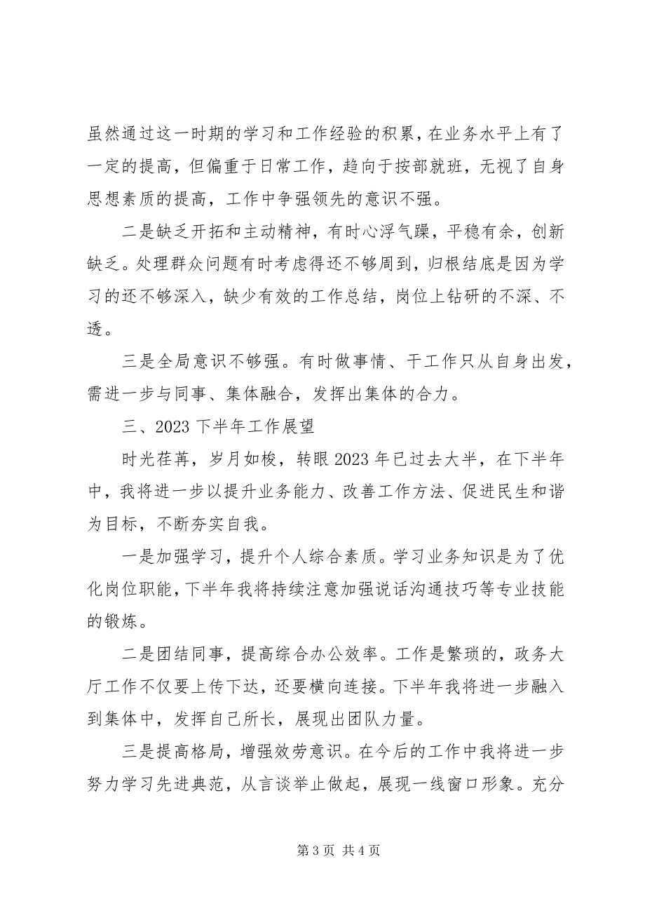 2023年工商政务大厅个人工作总结.docx_第3页