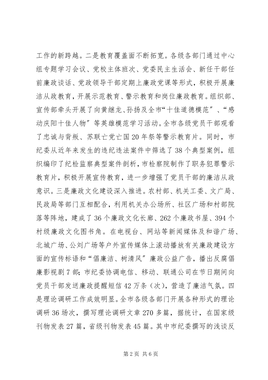 2023年全市反腐倡廉宣传教育会议致辞稿.docx_第2页