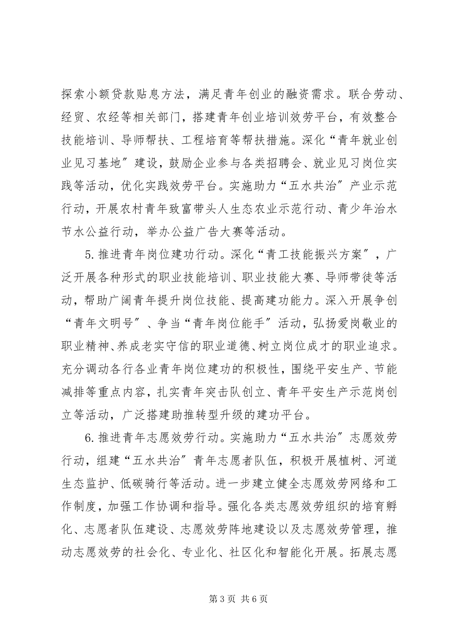 2023年共青团委员会年度工作要点.docx_第3页