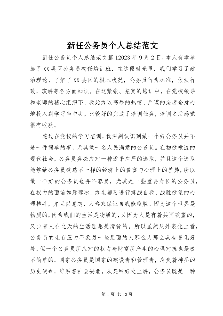 2023年新任公务员个人总结2.docx_第1页