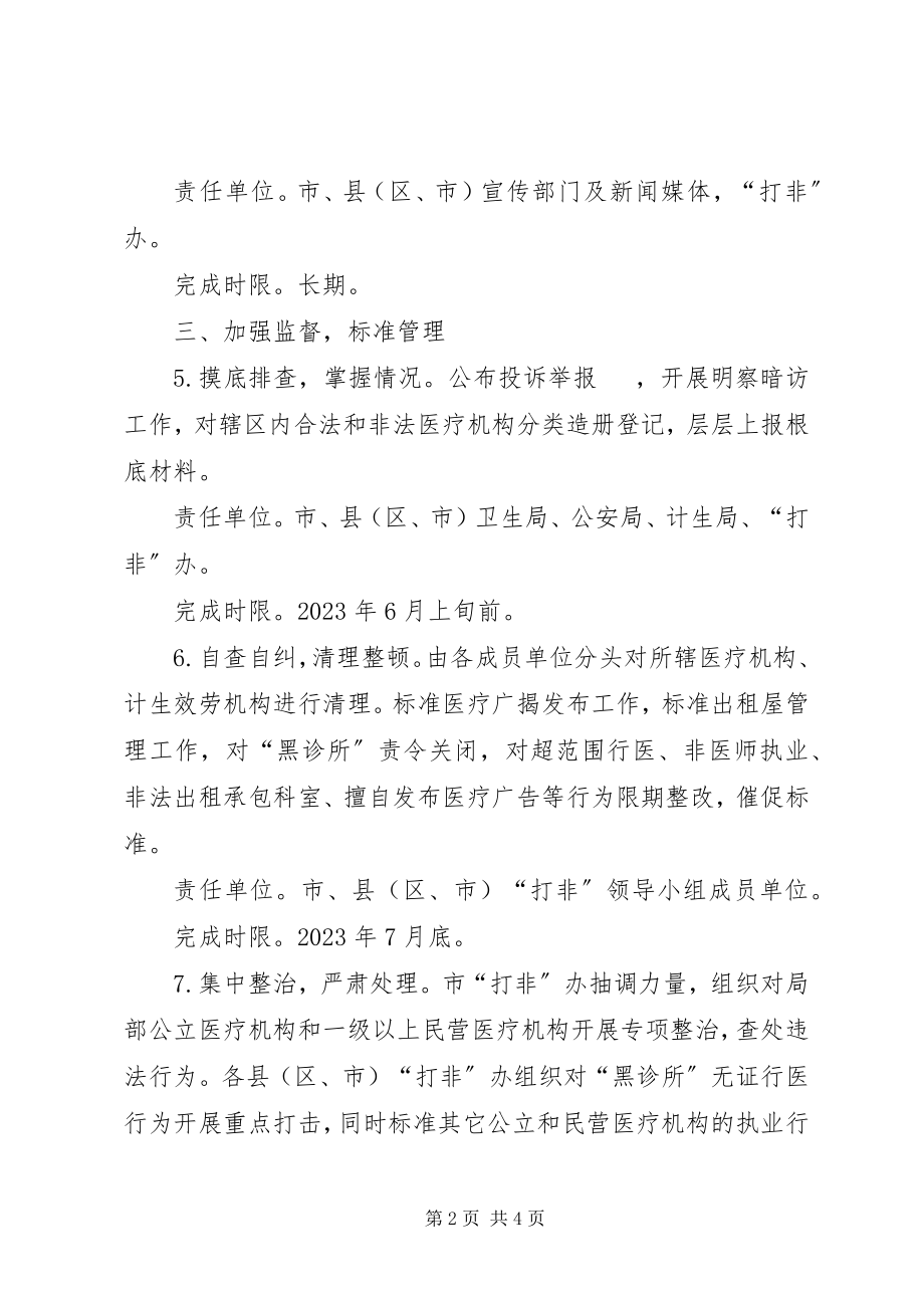 2023年医疗服务整治工作打算.docx_第2页