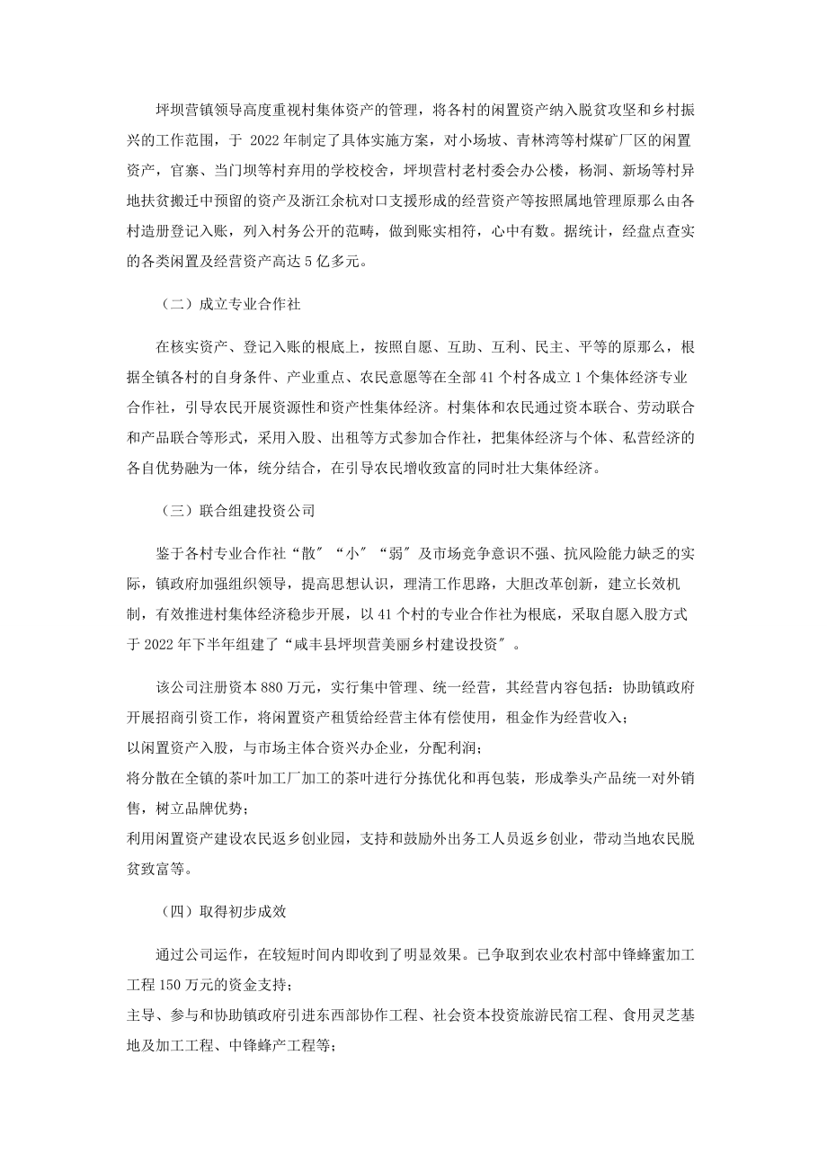 2023年盘活闲置资产壮大集体经济助力乡村振兴.docx_第2页