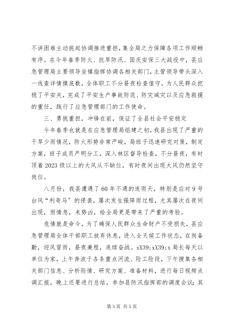 2023年应急局典型事迹材料.docx_第3页