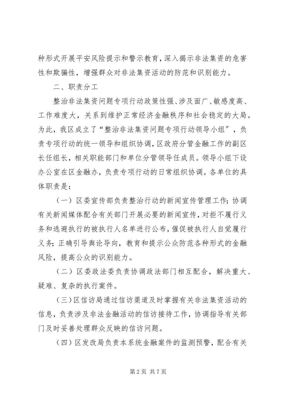 2023年非法集资问题治理方案.docx_第2页