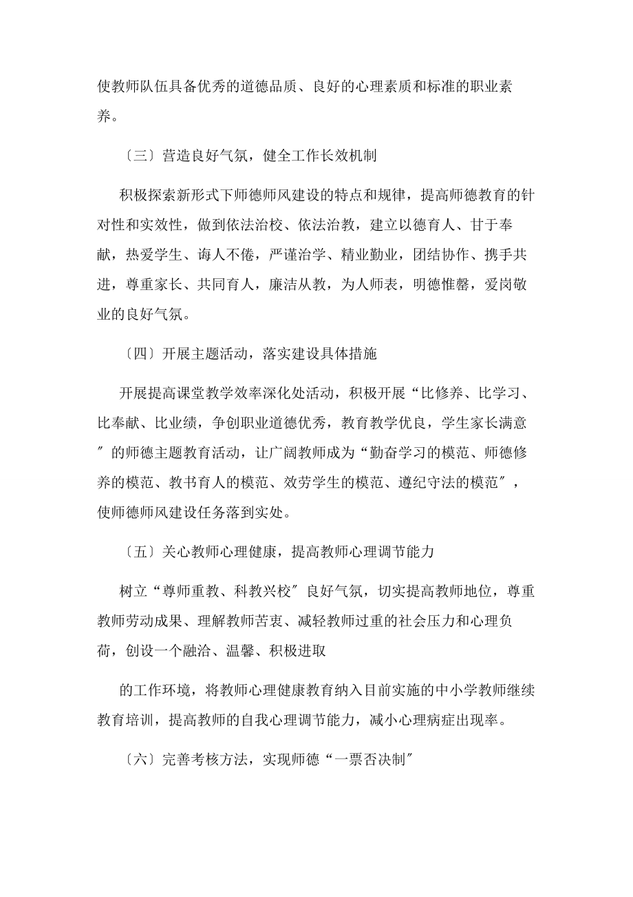 2023年学校师德师风建设实施方案.docx_第3页