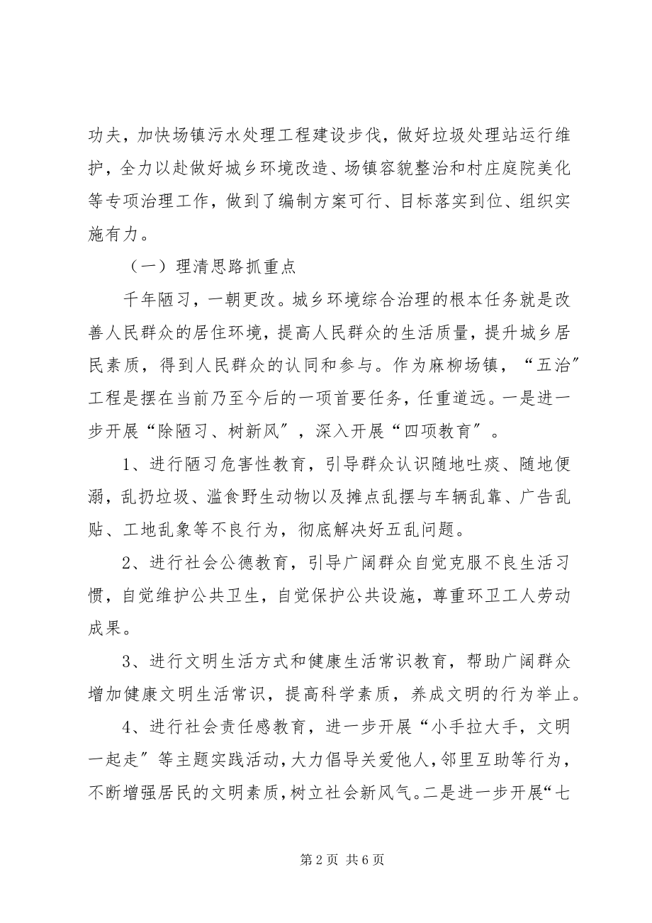 2023年乡镇城乡环境综合治理工作总结.docx_第2页