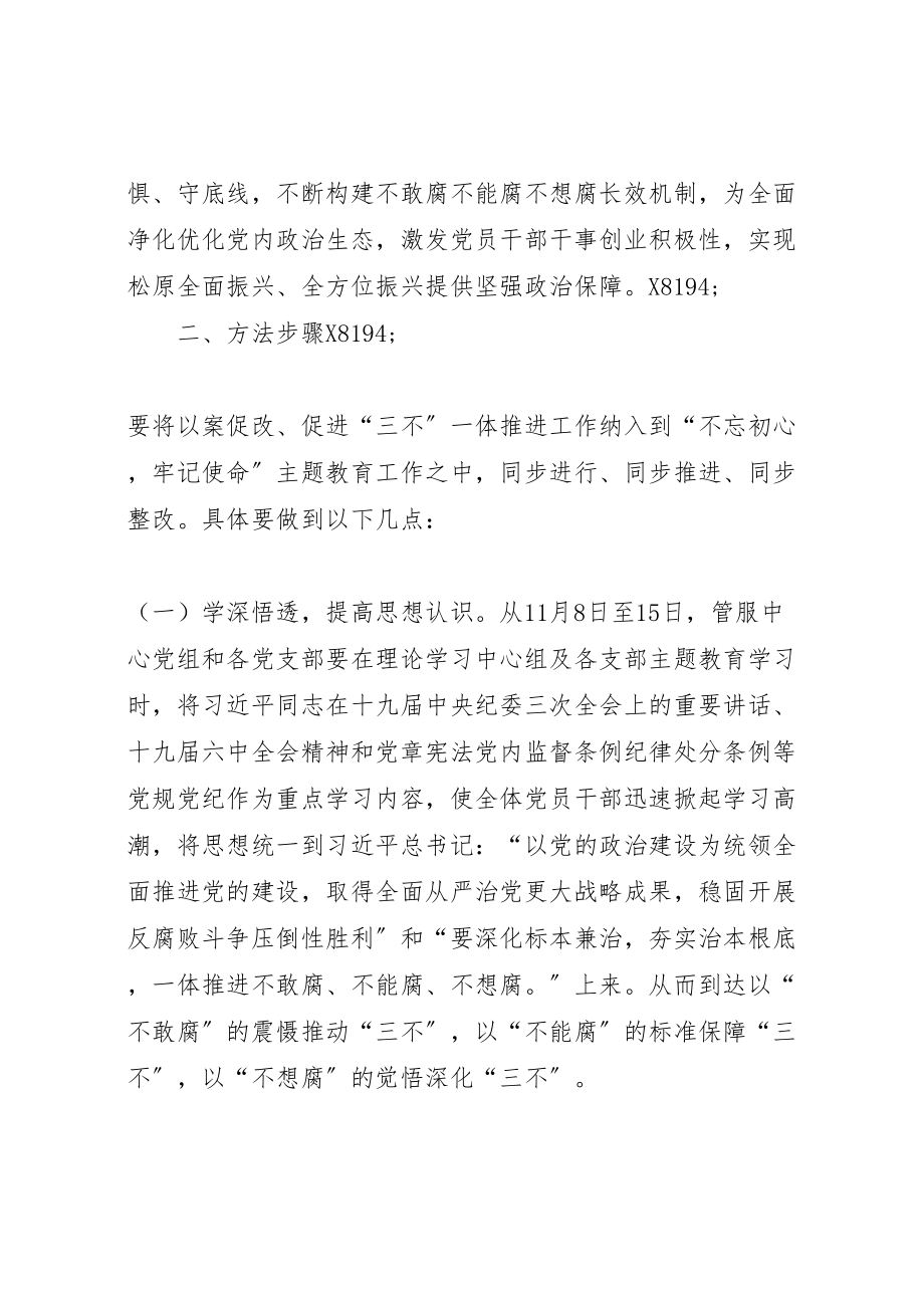 2023年关于开展以案促改促进三不一体推进工作的实施方案.doc_第2页