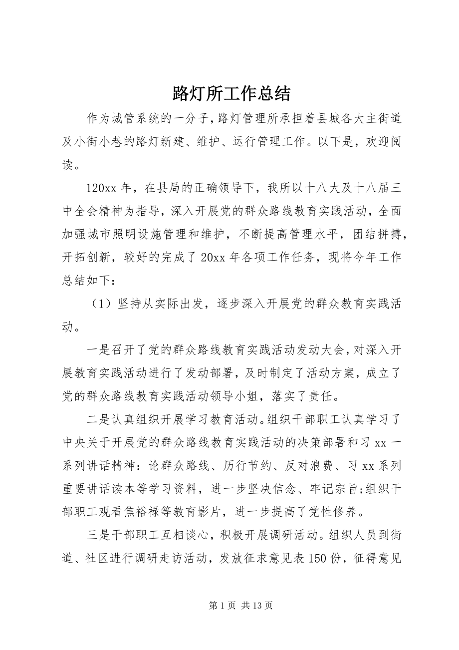 2023年路灯所工作总结.docx_第1页