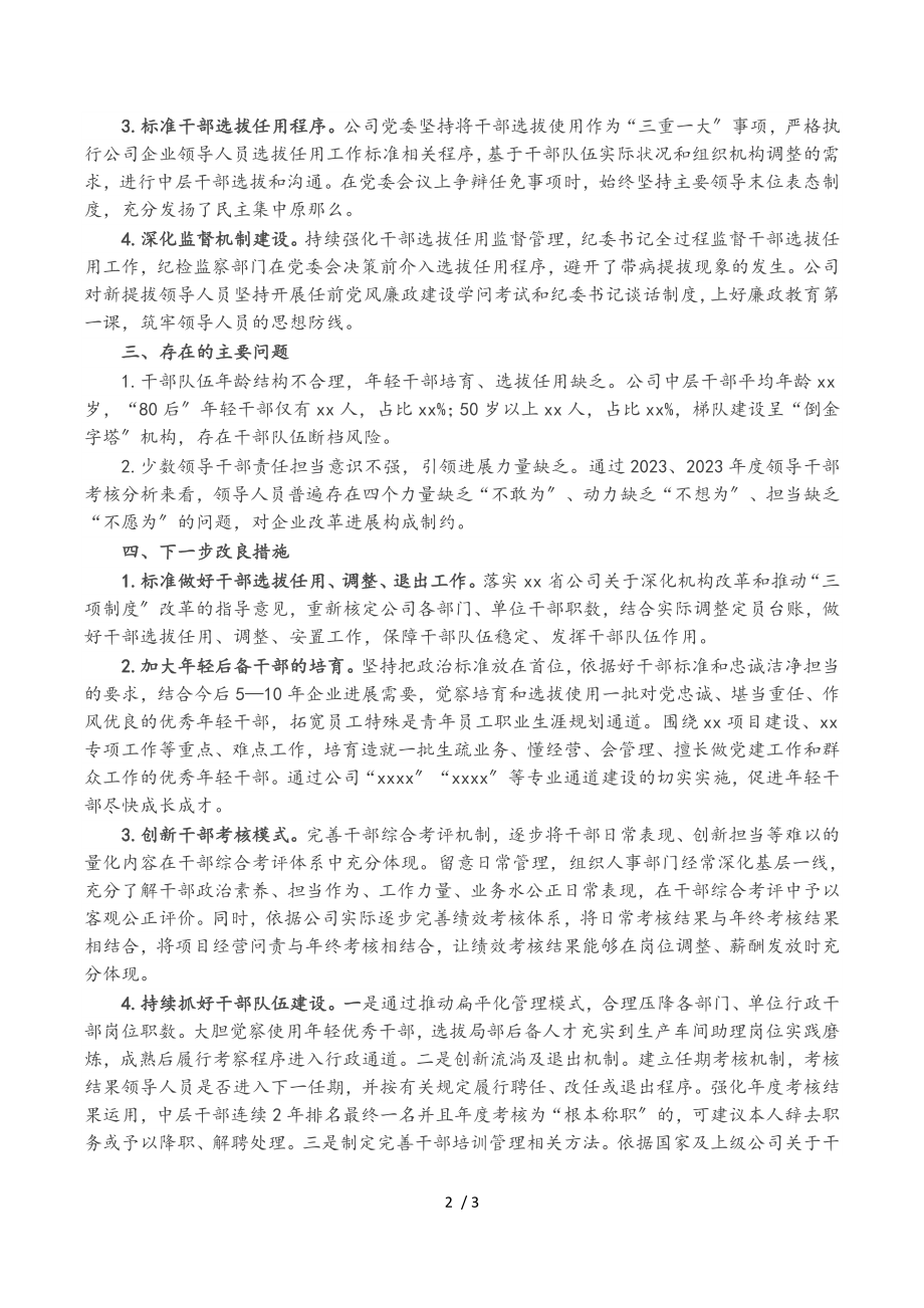 2023年公司巡视巡察组织人事工作汇报.doc_第2页