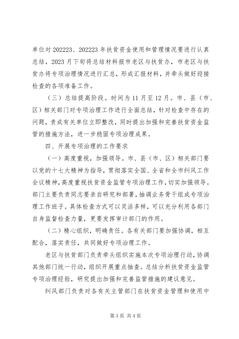 2023年全市扶贫资金监管专项治理实施方案.docx_第3页