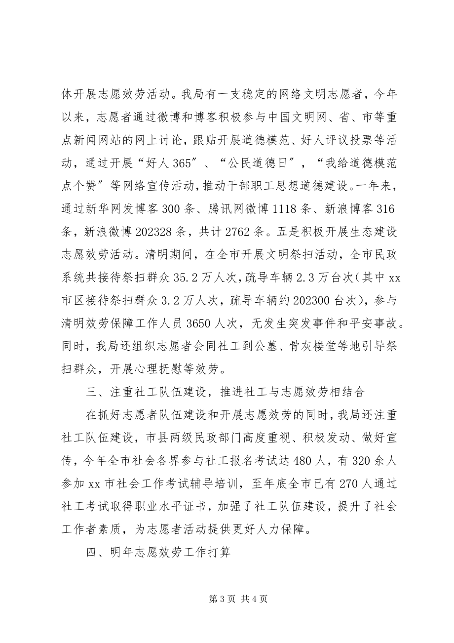 2023年民政局度志愿服务活动工作总结.docx_第3页