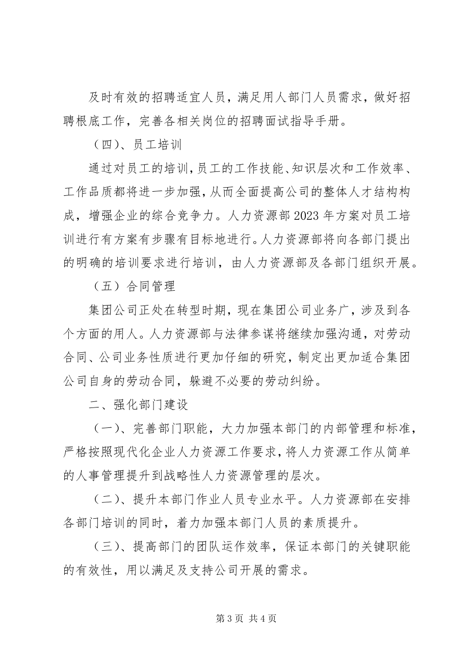 2023年企业年度人力资源部门工作计划.docx_第3页