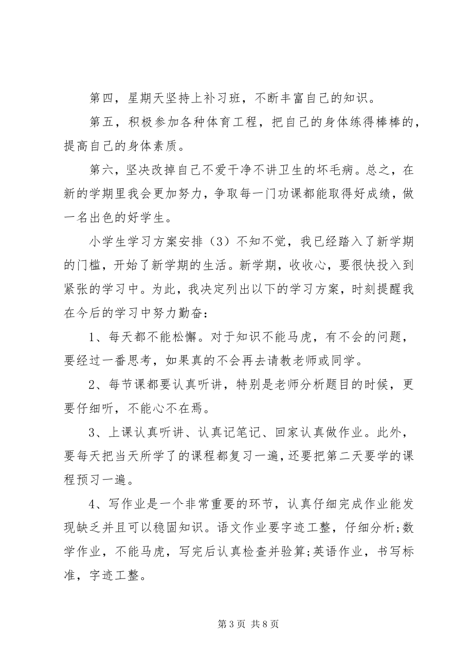 2023年小学生的学习计划安排.docx_第3页