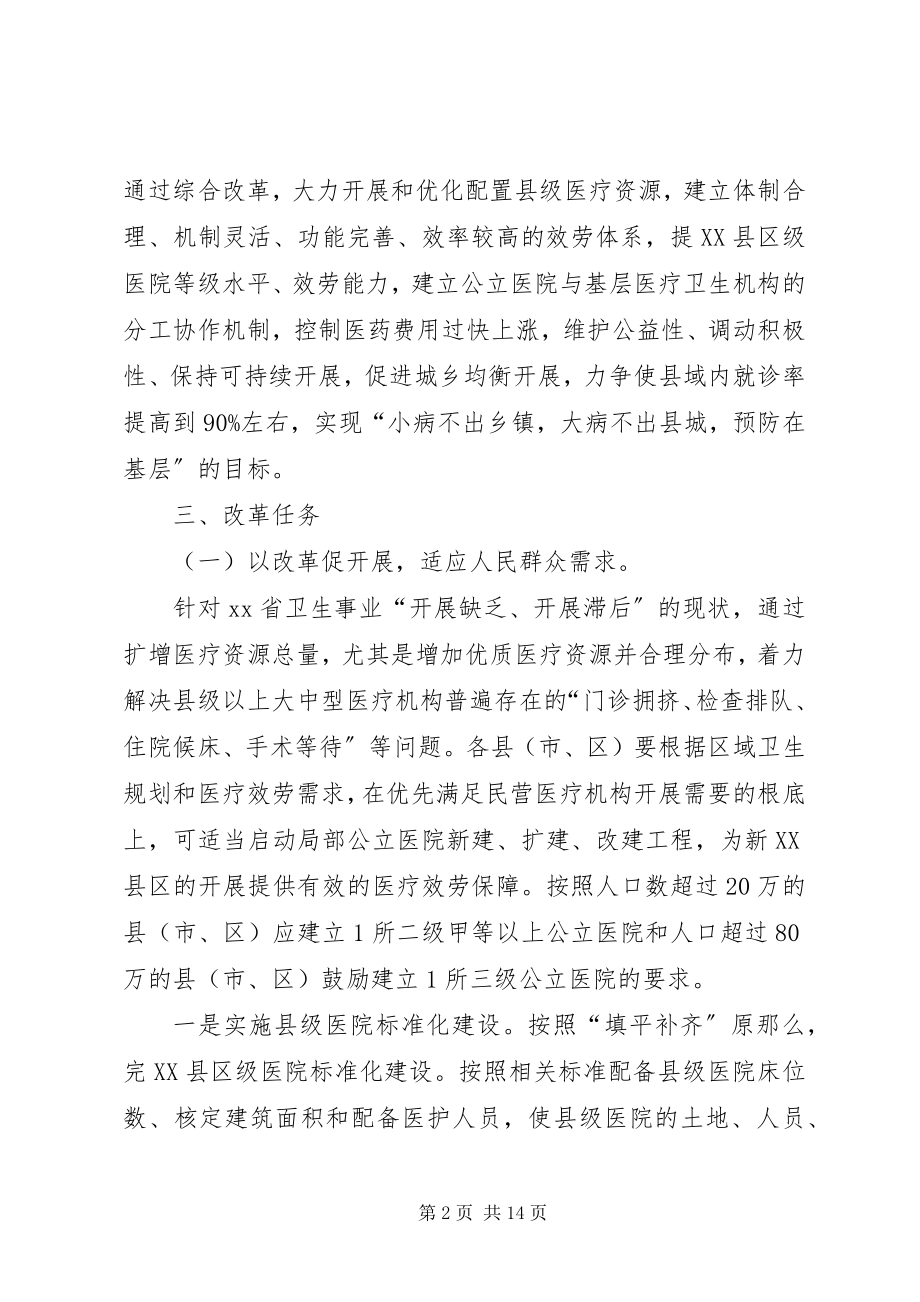 2023年县级公立医院综合改革试点工作实施意见.docx_第2页