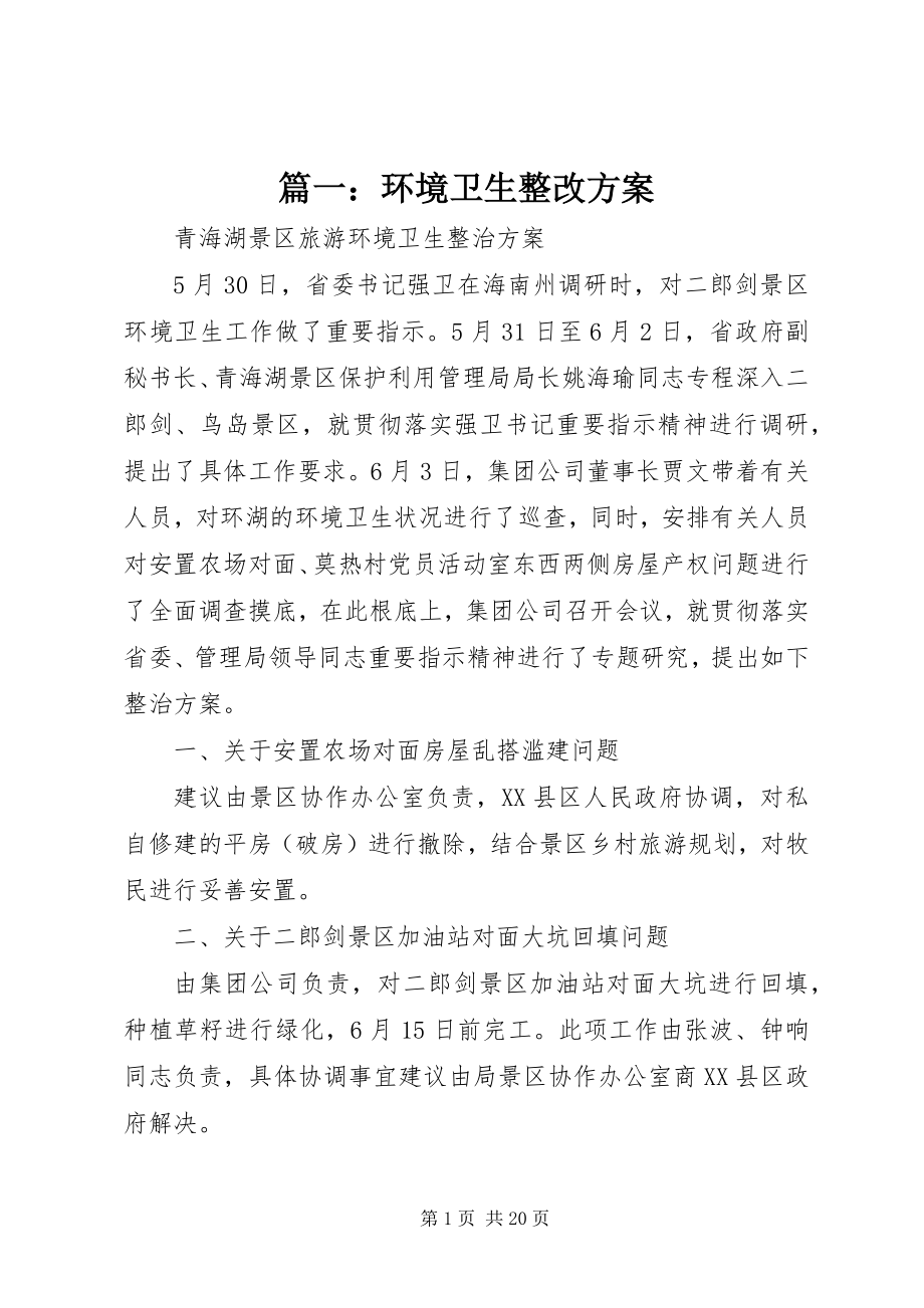 2023年环境卫生整改方案.docx_第1页