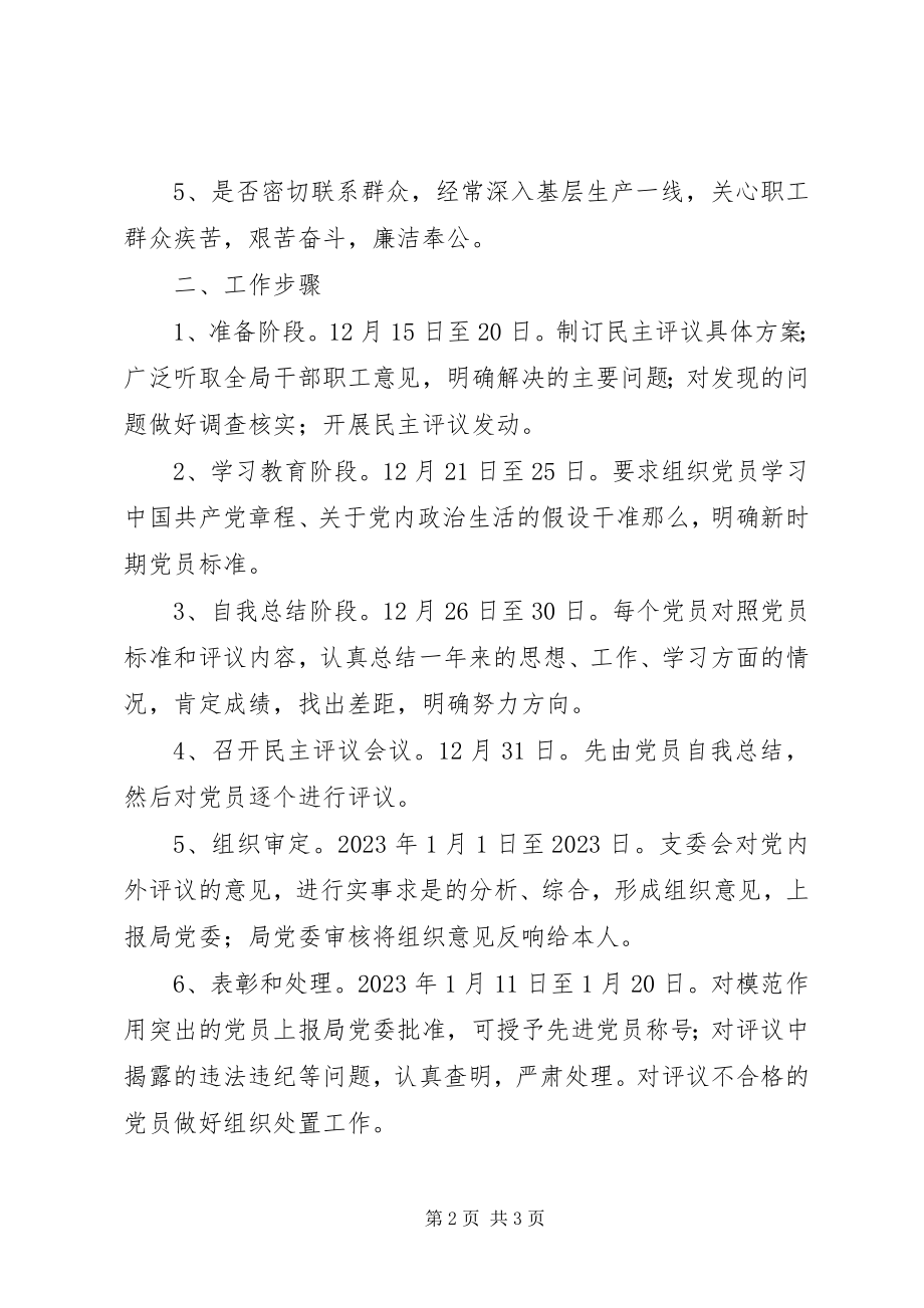 2023年民主评议党员计划.docx_第2页