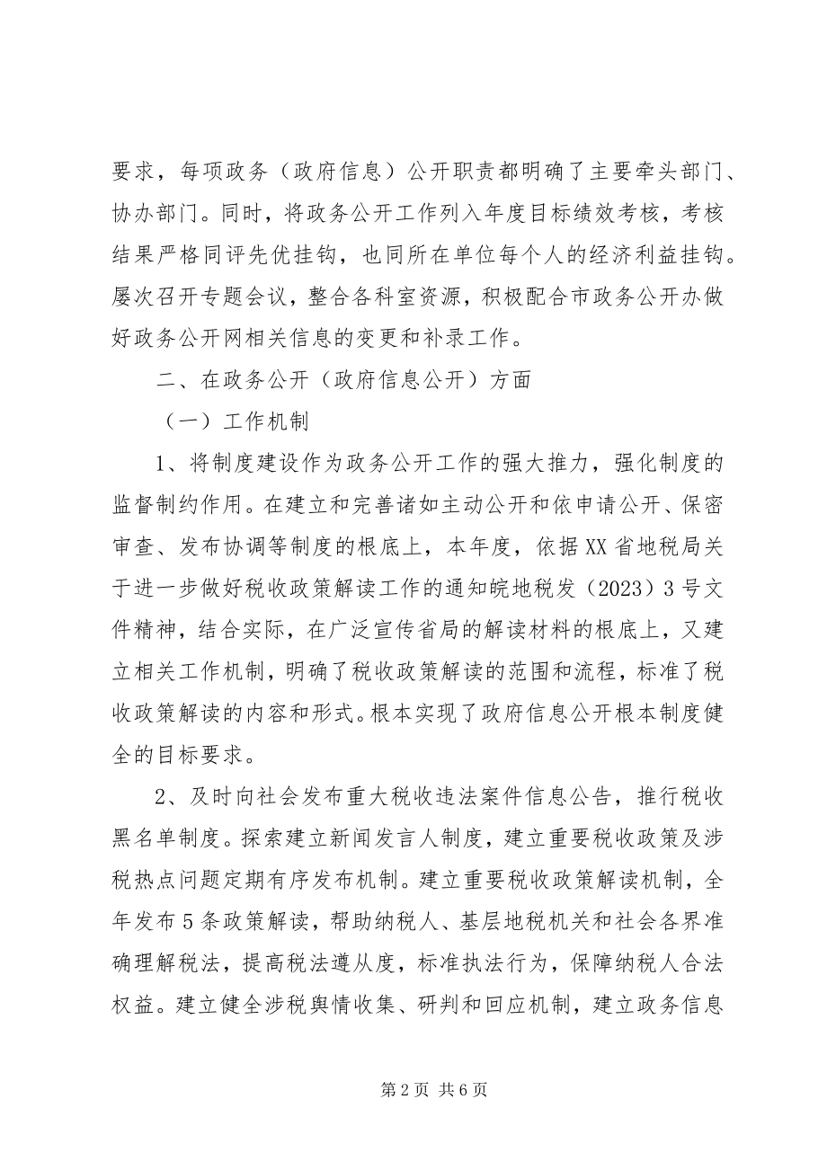 2023年市地税局度政务公开工作自评总结.docx_第2页