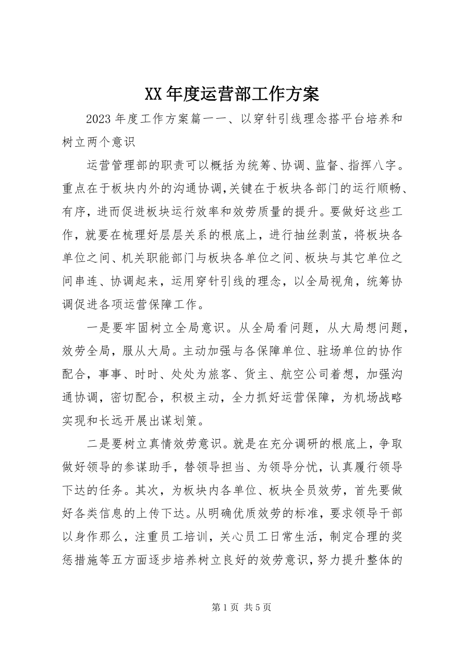 2023年运营部工作计划.docx_第1页