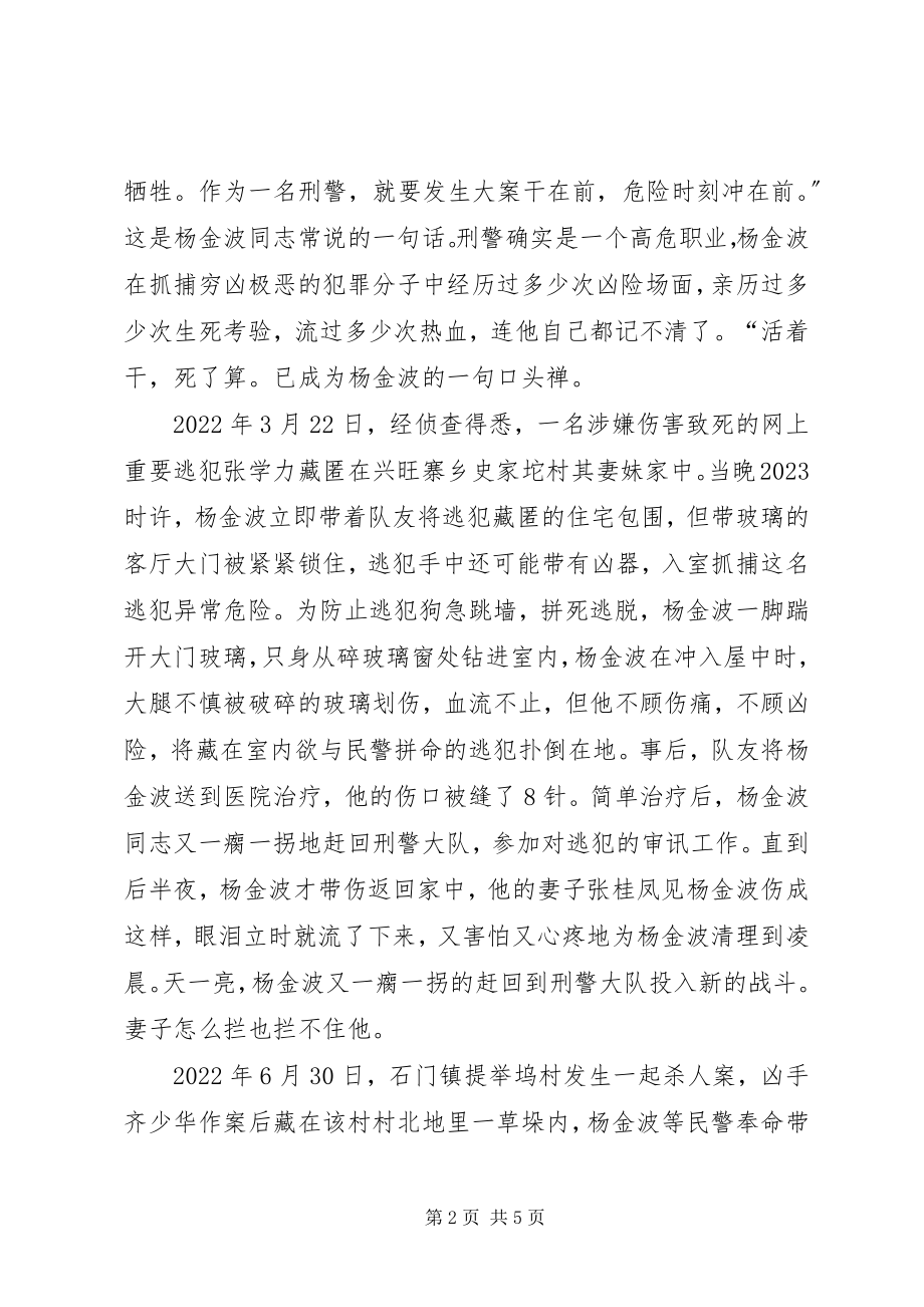 2023年刑警大队副中队长先进事迹.docx_第2页