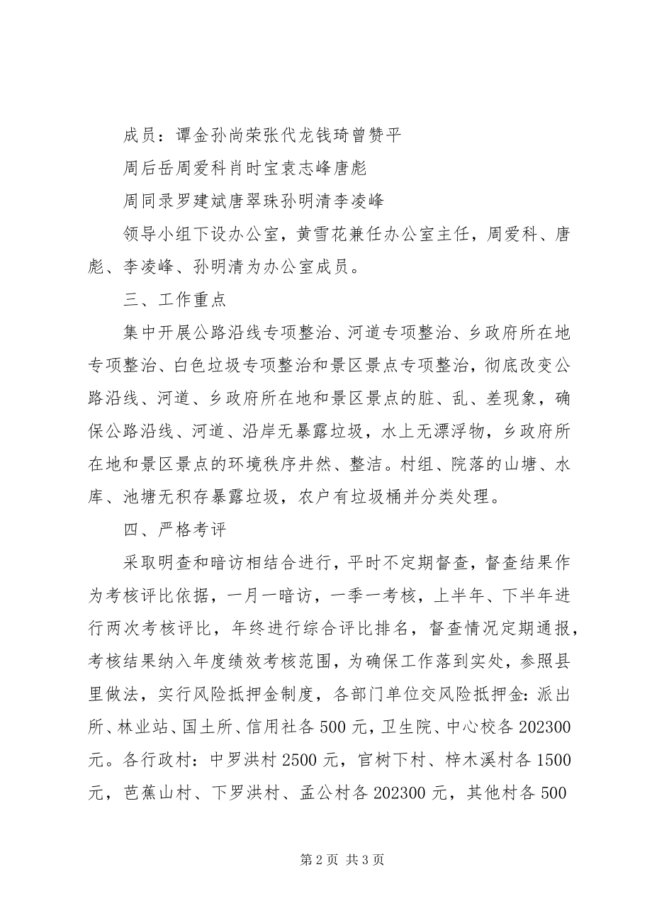 2023年罗洪乡城乡环境卫生整洁行动实施方案.docx_第2页