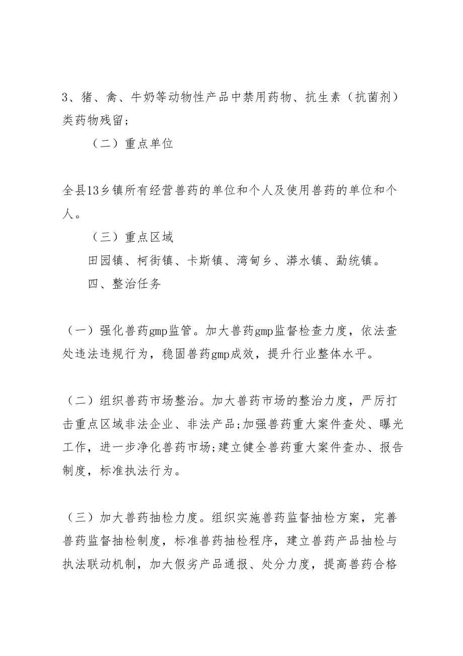 2023年兽药及兽药残留整治实施方案 .doc_第2页