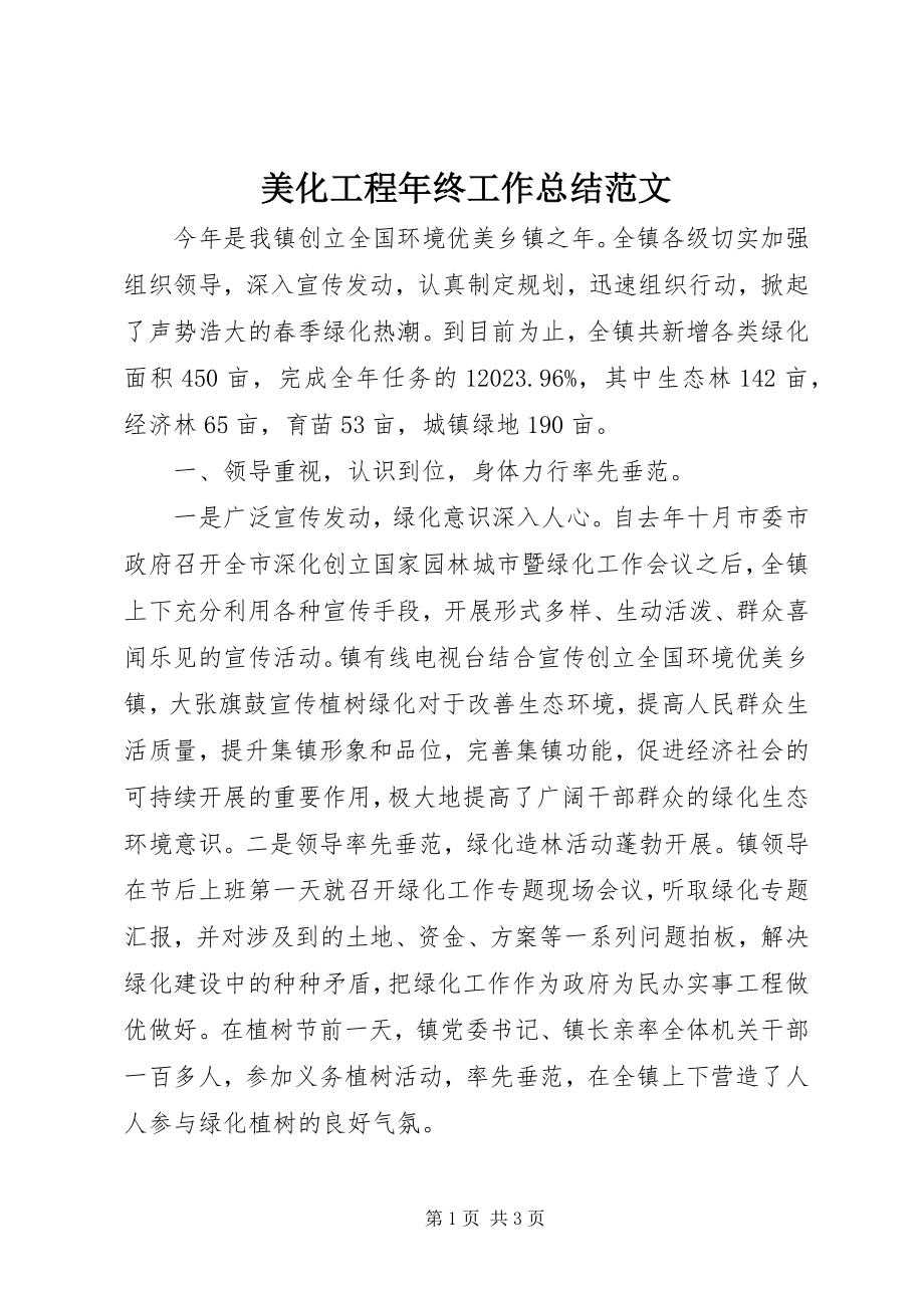 2023年美化工程终工作总结.docx_第1页