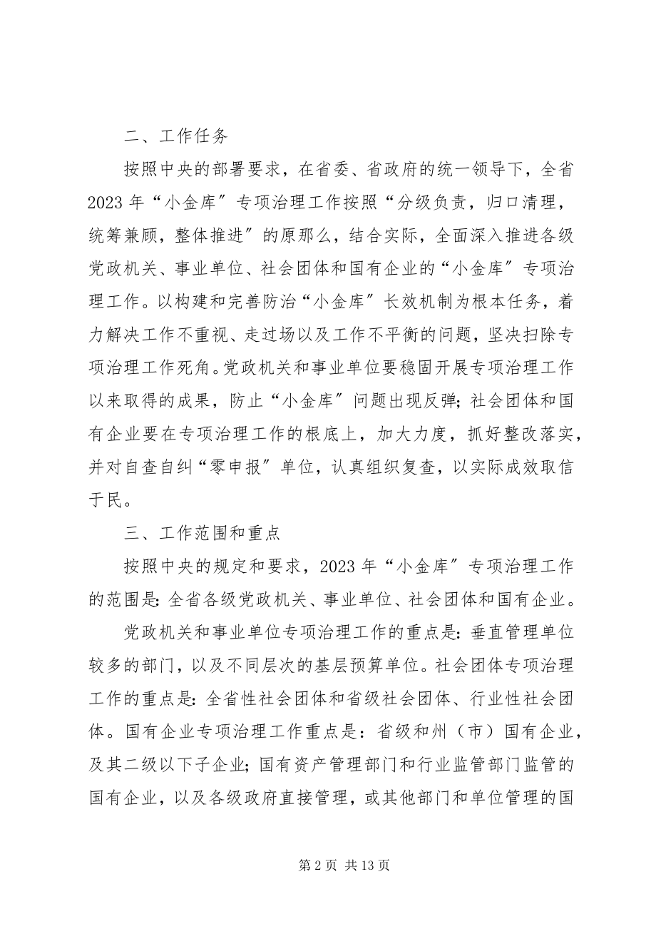 2023年省财政厅“小金库”专项治理工作实施方案.docx_第2页