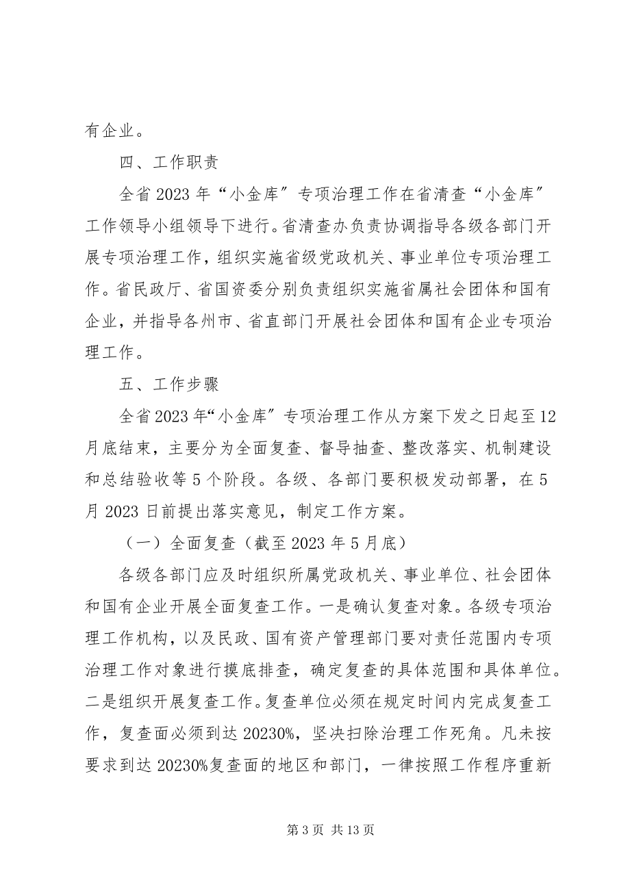 2023年省财政厅“小金库”专项治理工作实施方案.docx_第3页