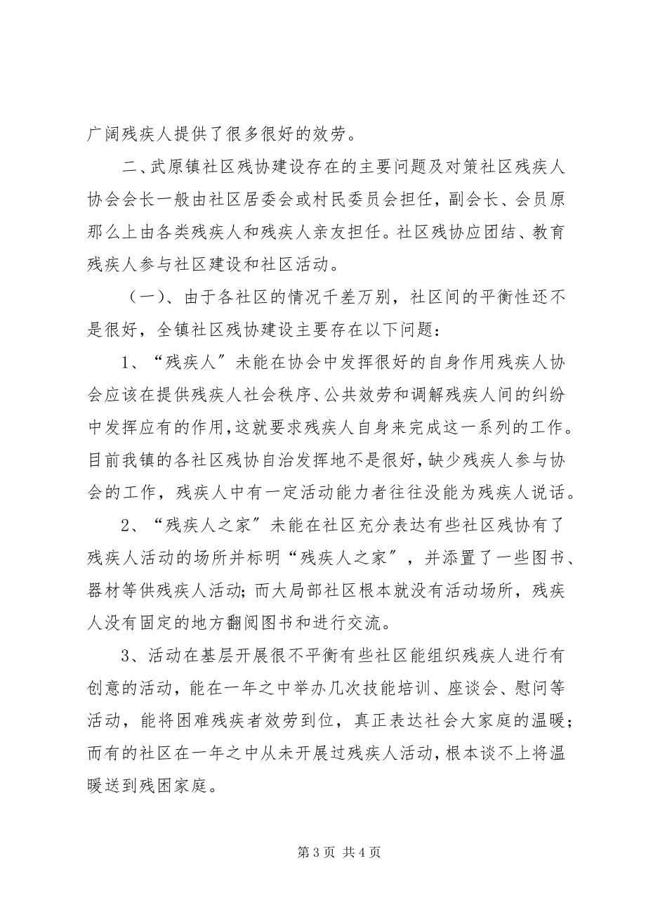 2023年县某镇社区残协建设现状与对策.docx_第3页