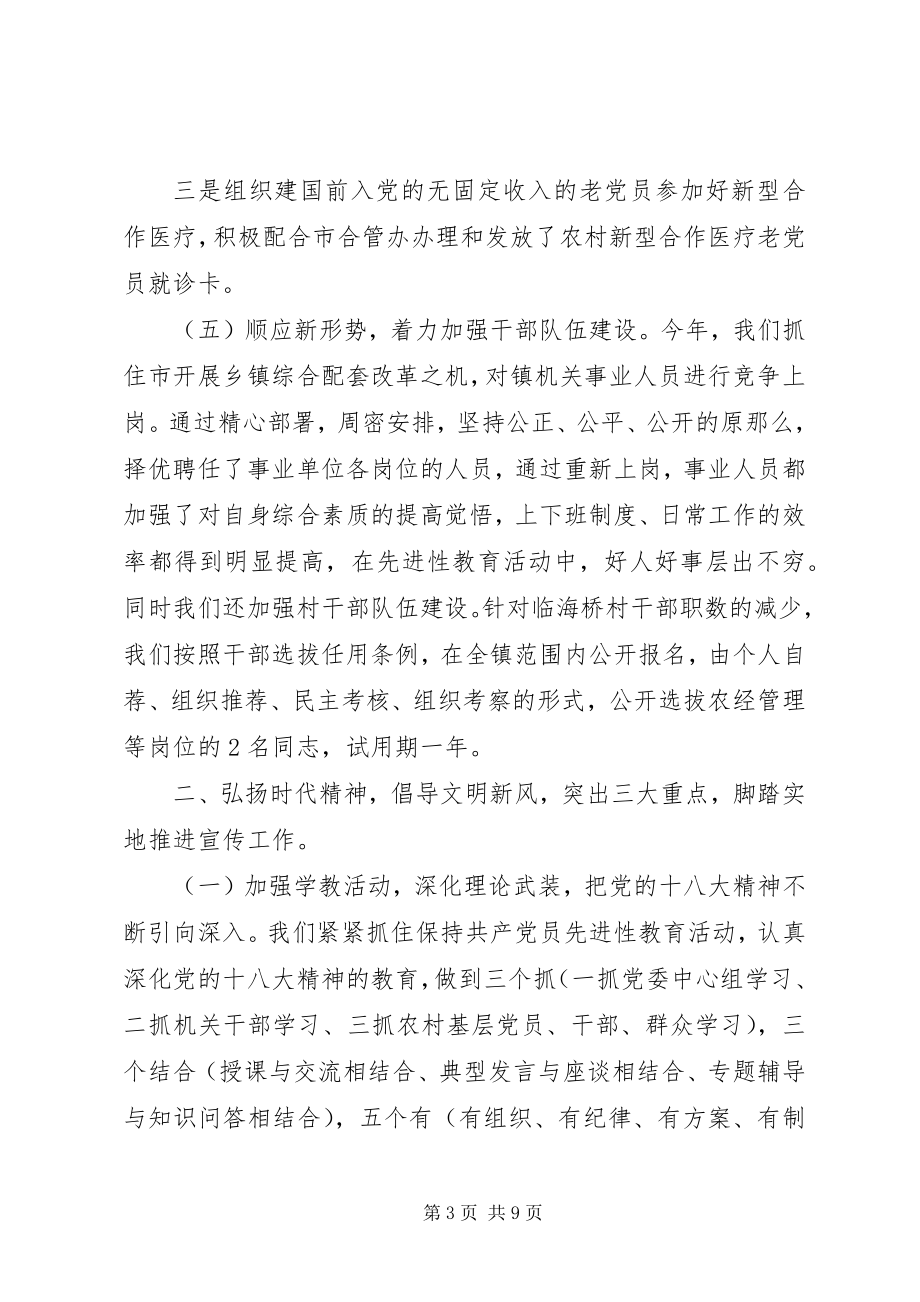 2023年乡镇党建工作年度总结.docx_第3页