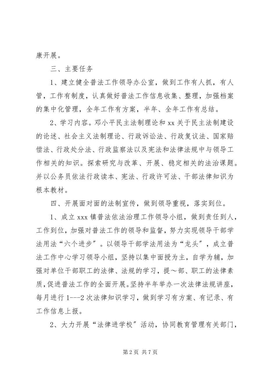 2023年镇普法依法治理工作安排.docx_第2页