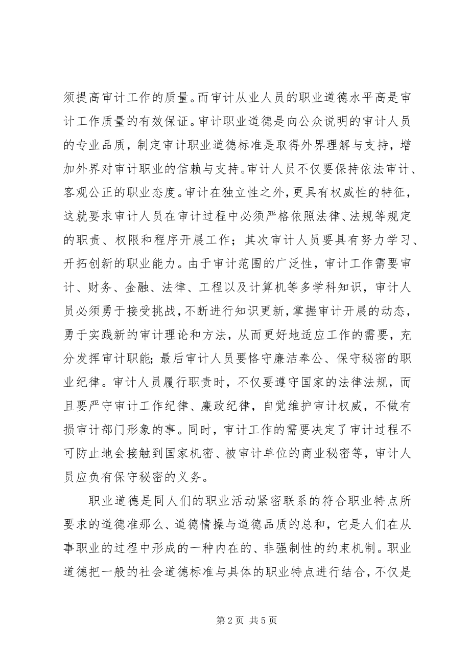 2023年学习审计学的心得体会.docx_第2页