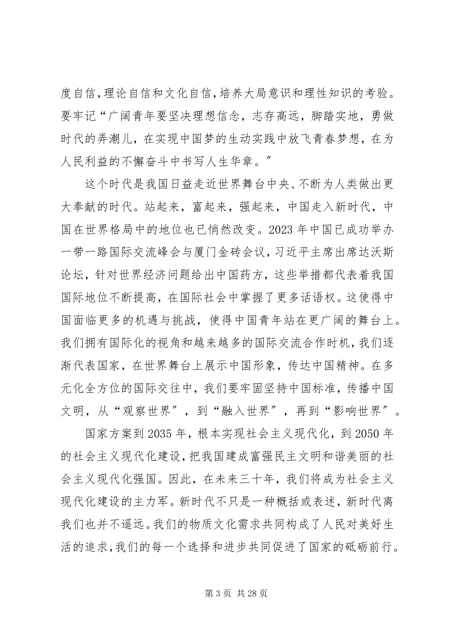 2023年学习十九大精神做新时代青年.docx_第3页