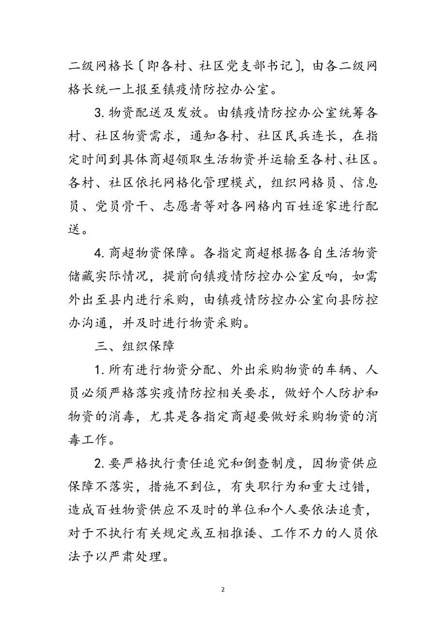 2023年生活物资供给保障应急预案范文.doc_第2页